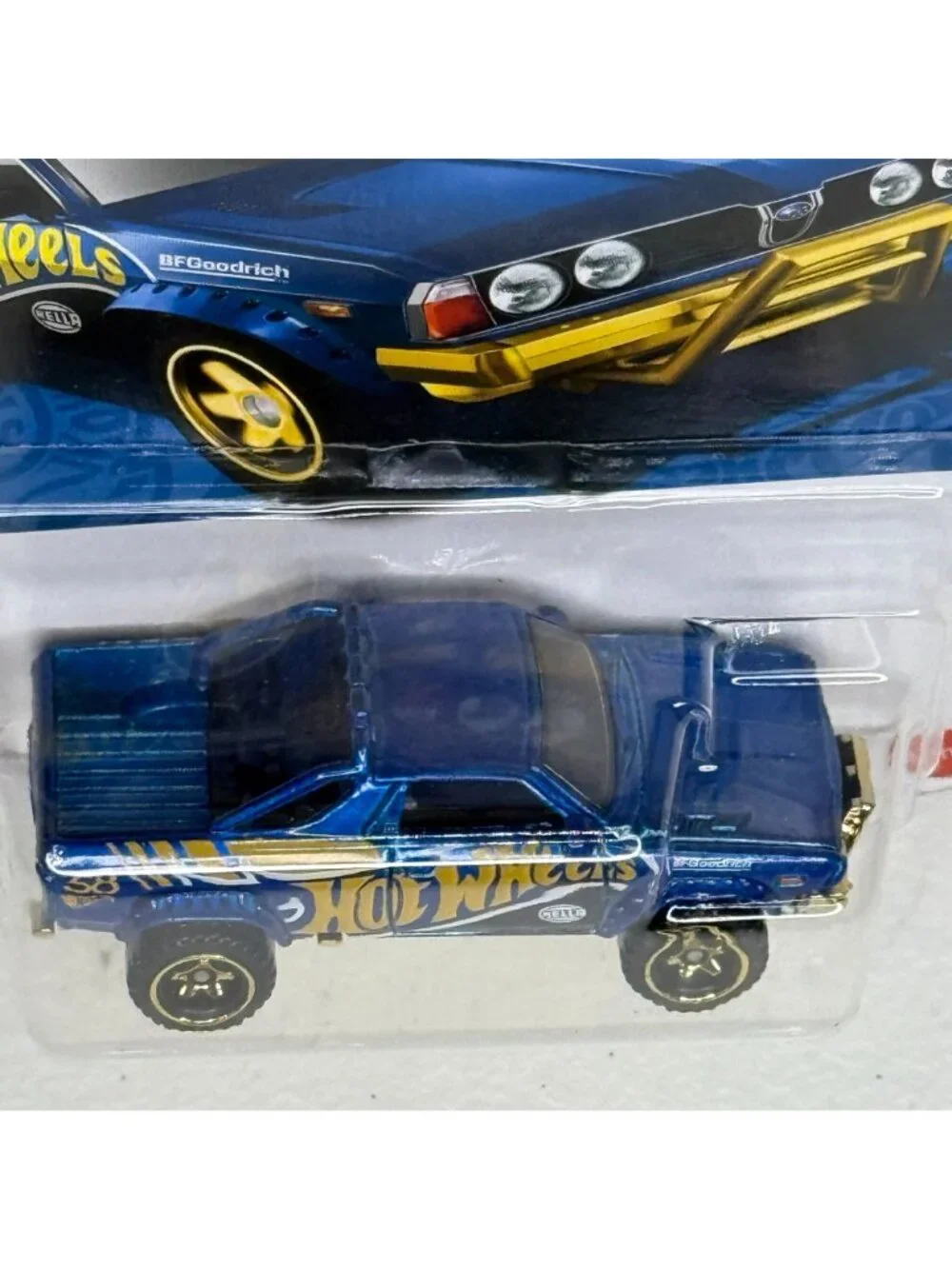 Hot Wheels Subaru BRAT Blue Gold Pickup Truck Diecast Car New